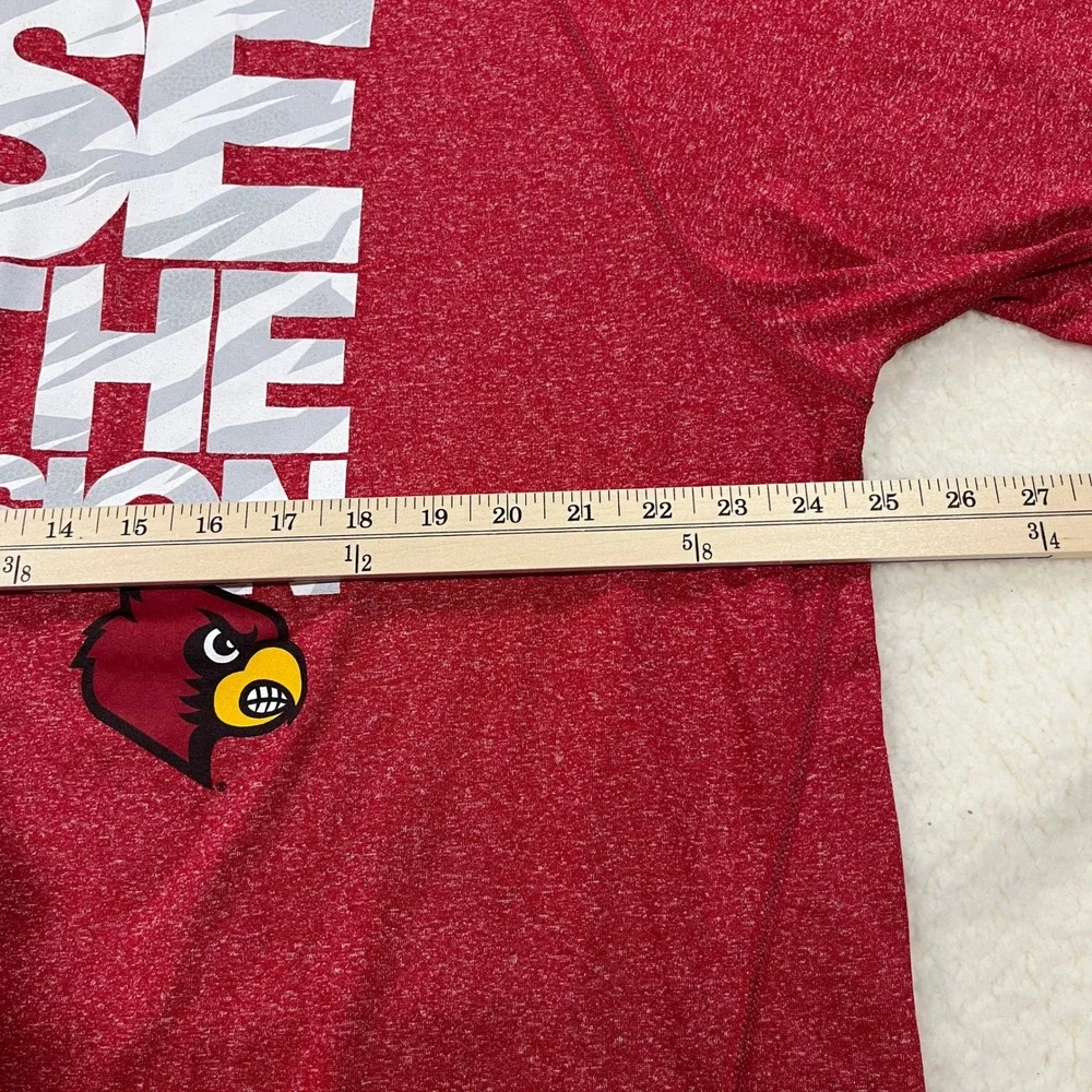 Adidas T-Shirt Mens 2XL Red Louisville Cardinals Rise To The Occasion Climalite
